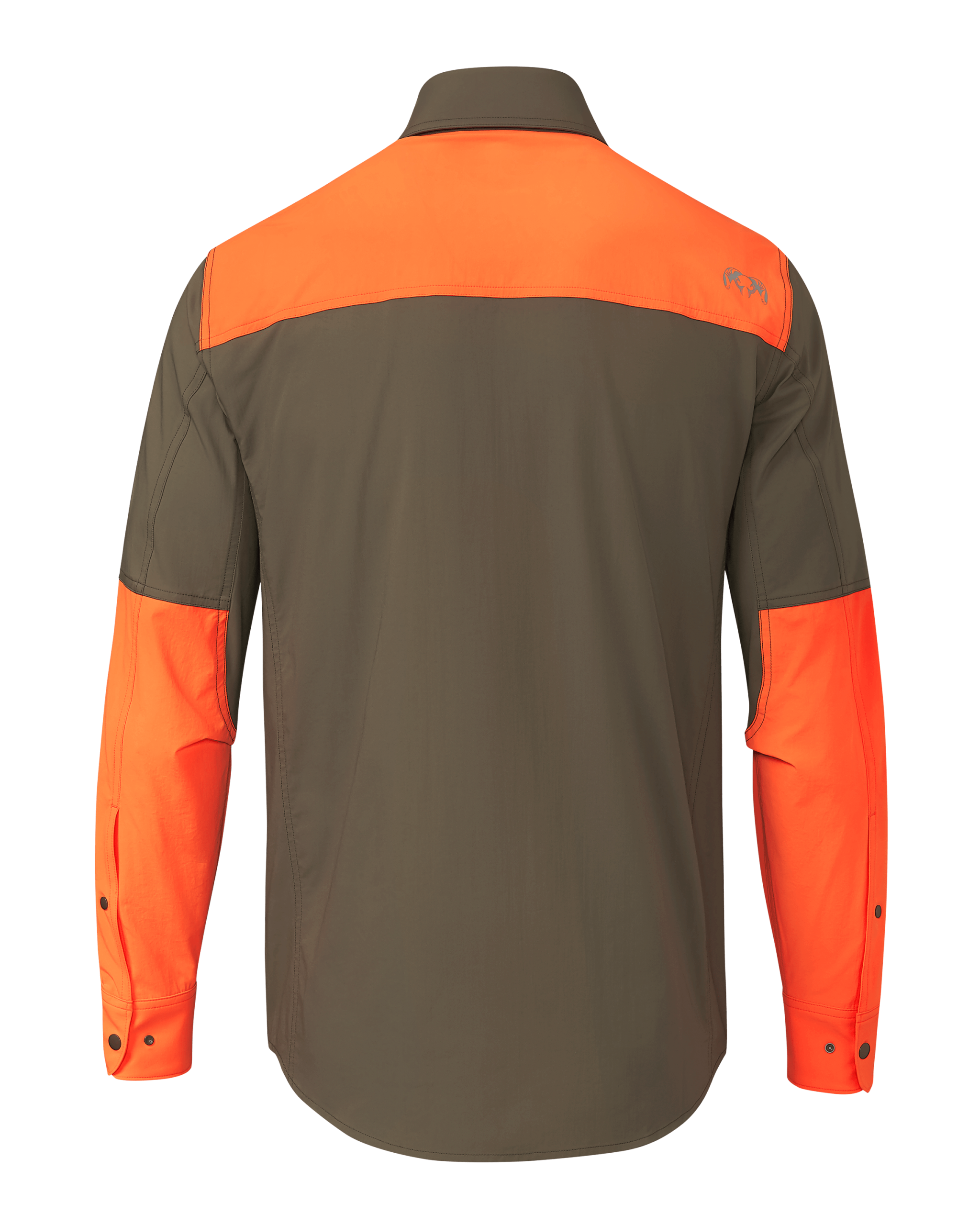 Upland Sporter Shirt | Major Brown/Blaze Orange - Image 2