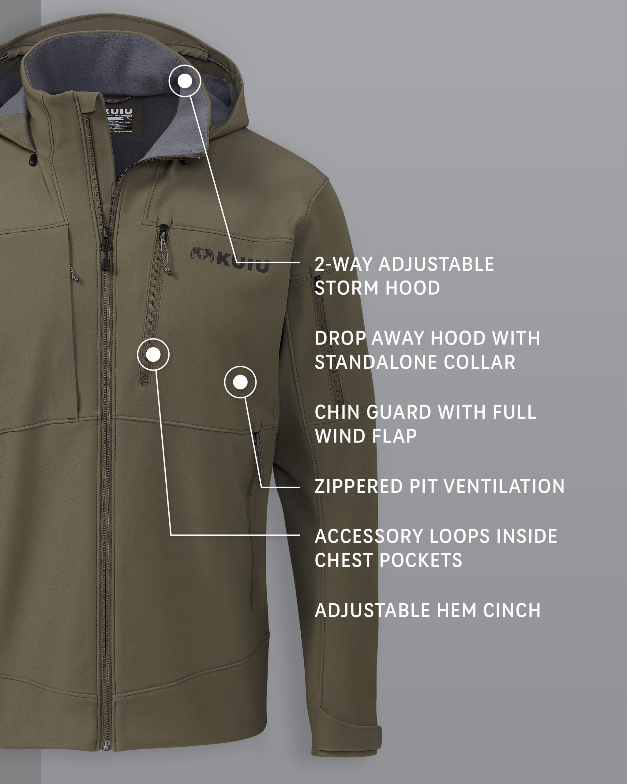 Guide PRO Hooded Jacket | Ash - Image 2