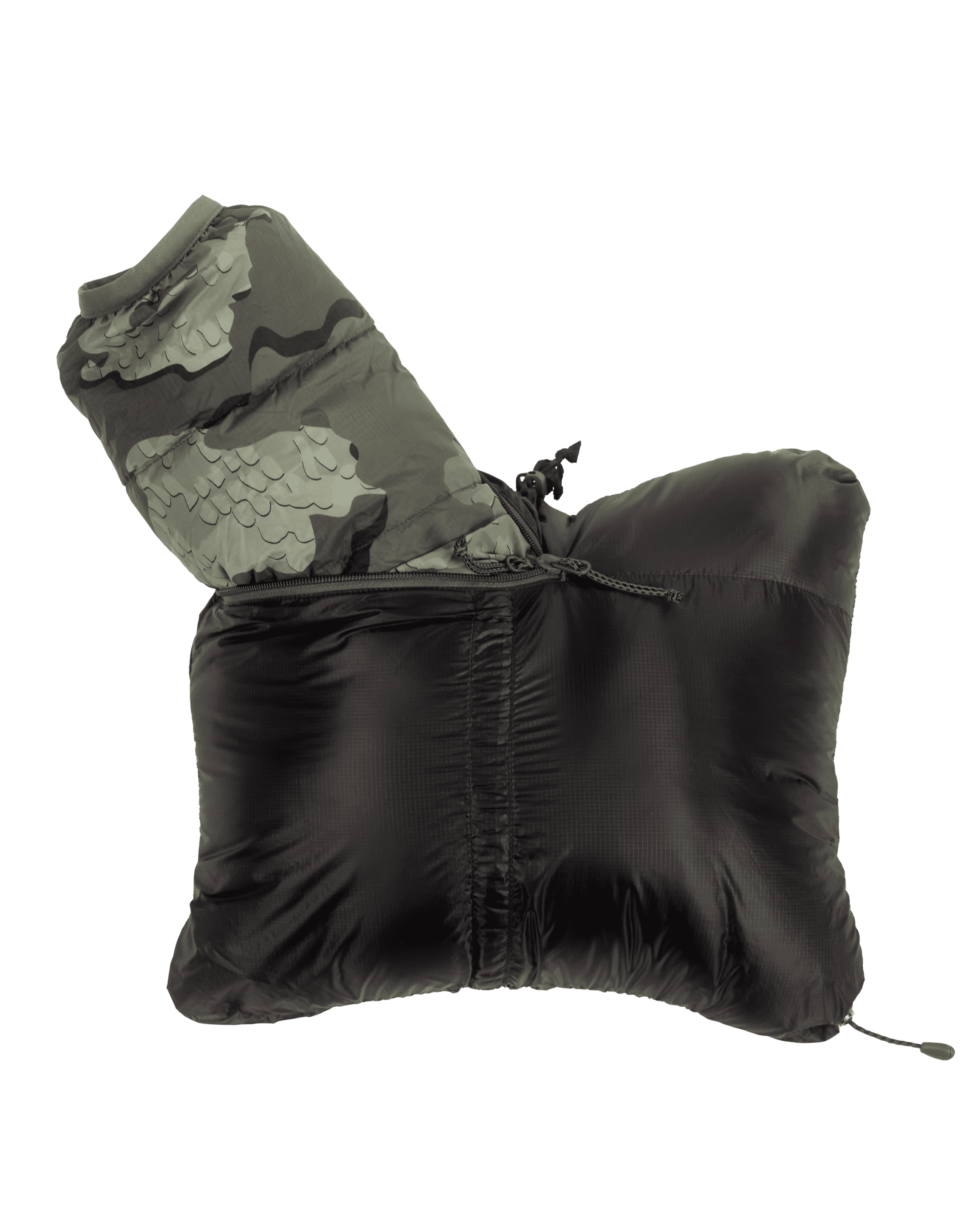 Women's Super Down LT Hooded Jacket | Black - Image 8